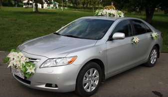 Машина на свадьбу Toyota Camry № А3537, серебристый