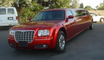 Свадебный лимузин Chrysler 300C № А3540, красный