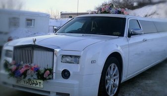 Свадебный лимузин Rolls-Royce Phantom № Л3571, белый