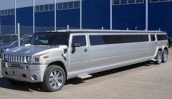 Свадебный лимузин Hummer H2 Limousine № Л3575, серебристый