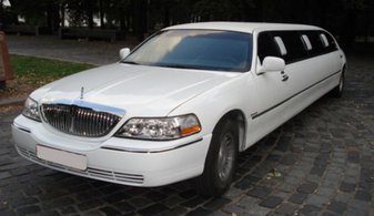 Свадебный лимузин Lincoln Towncar № У3604, белый