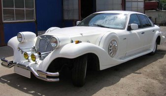 Свадебный лимузин Excalibur Phantom № У3606, белый