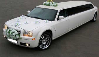 Свадебный лимузин Chrysler 300C № Н3617, белый
