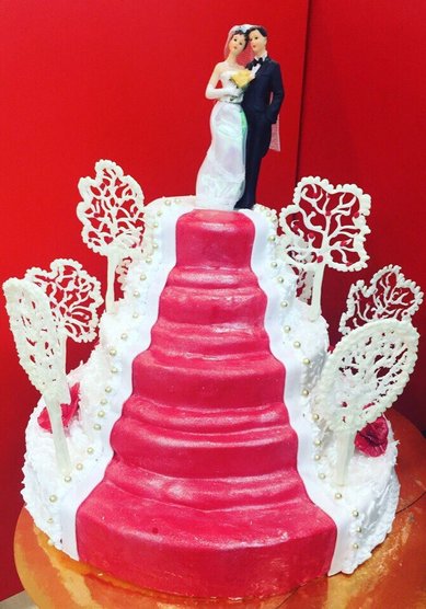 Торт на свадьбу Торт с фигурками (А118819) - Компания Арт-кондитерская Vera Neu