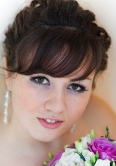 Cвадебная прическа Р14319 с собранными волосами