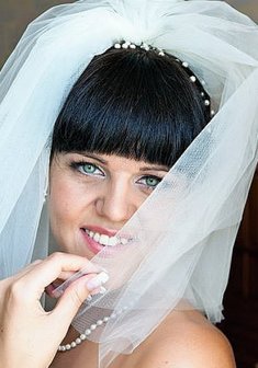 Cвадебная прическа Г14376 с собранными волосами