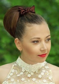 Cвадебная прическа Л14404 с собранными волосами
