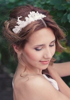 Cвадебная прическа Т14526 с собранными волосами