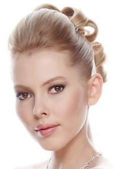 Cвадебная прическа Т14536 с собранными волосами