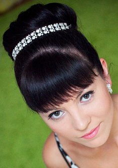 Cвадебная прическа Т14541 с собранными волосами