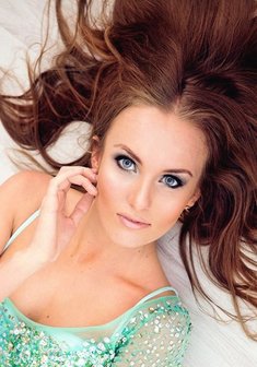 Cвадебная прическа А15790 с распущенными волосами