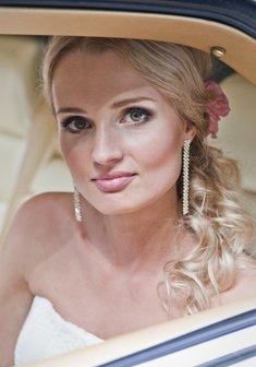 Cвадебная прическа А15794 с собранными волосами