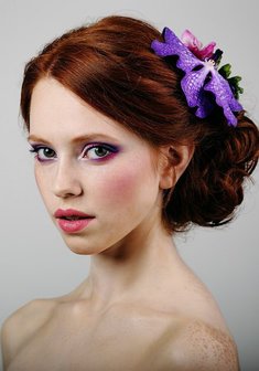 Cвадебная прическа С16105 с собранными волосами