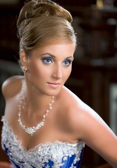 Cвадебная прическа С16111 с собранными волосами