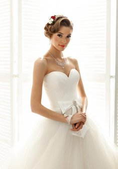 Cвадебная прическа С16118 с собранными волосами