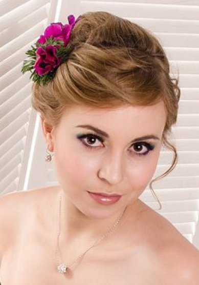 Свадебная прическа Л14413 - Стилист-визажист Лариса Галина
