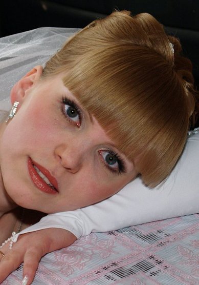 Прическа на свадьбу М14484 - Стилист-визажист Марина Дмитриева