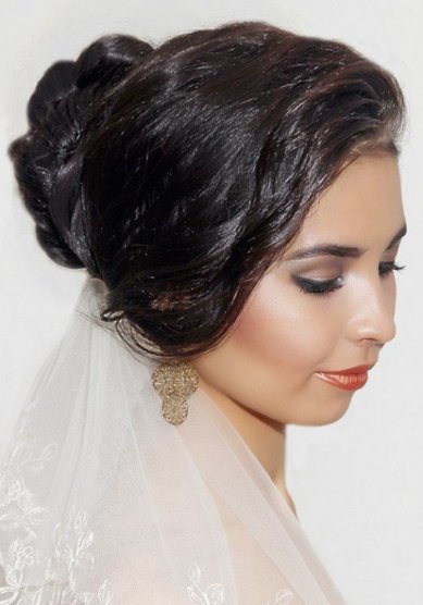 Прическа на свадьбу А14496 - Стилист-визажист Айсылу Халисова