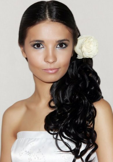 Свадебная прическа А14515 - Стилист-визажист Айгуль Хамитова