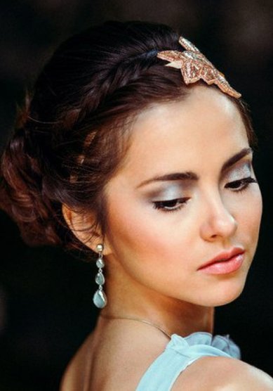 Свадебная прическа А15791 - Стилист-визажист Айгуль Хамитова