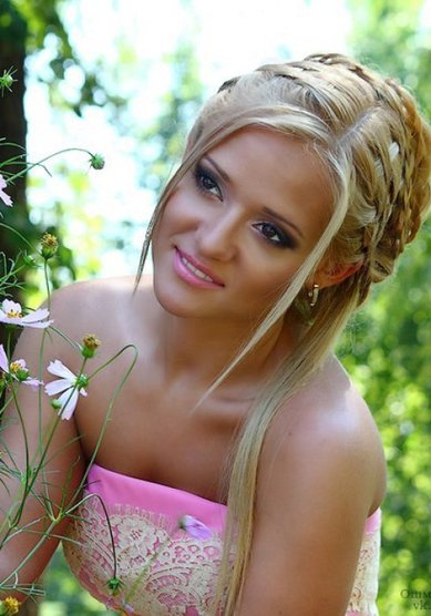 Прическа на свадьбу С16116 - Стилист-визажист Софья Рубцова