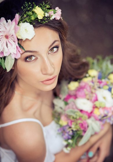 Свадебный образ Нежный классический макияж невесты (С18079) - Стилист-визажист Софья Рубцова...