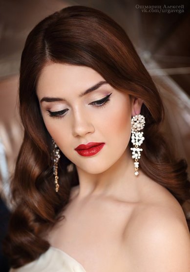 Образ невесты Макияж с акцентом на губы (С18084) - Стилист-визажист Софья Рубцова