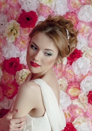 Свадебный образ Красные губы (С18103) - Стилист-визажист Софья Рубцова