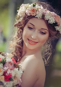 Свадебный макияж Нежный макияж в золотисто-персиково (С18095)