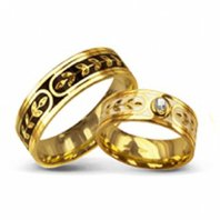 Обручальные кольца ЗОЛОТО ИМПЕРАТОРА | ЗОЛОТО ИМПЕРАТОРА-S3192 из желтого золота, фигурное и гладкое