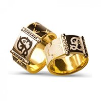 Обручальные кольца ДИЖОН | ДИЖОН-S3216 комбинированные, гладкие