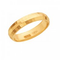 Обручальное кольцо Б3300 из красного золота, фигурное