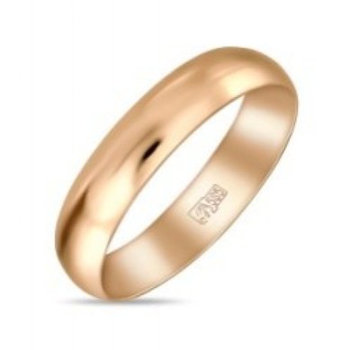 Обручальное кольцо R01-R-040-185-М13438 - Ювелирный бренд Московский ювелирный завод