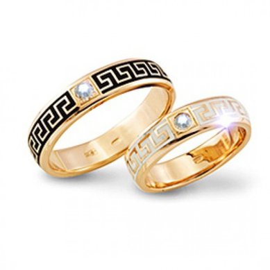 Обручальные кольца МЕАНДР VIP | МЕАНДР VIP-S3195 - Ювелирный салон SHULGA в Уфе