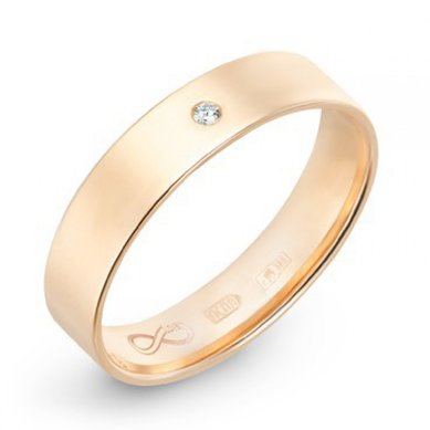 Обручальное кольцо R01-WED-00002-М7898 - Ювелирный бренд Московский ювелирный завод
