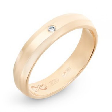 Обручальное кольцо R01-WED-00007-М7900 - Ювелирный бренд Московский ювелирный завод