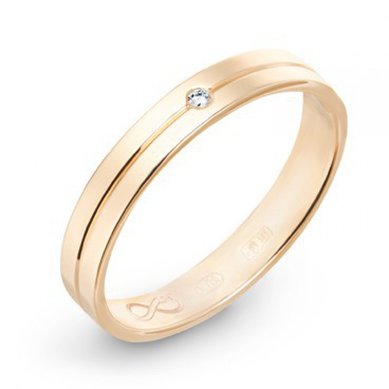 Обручальное кольцо R01-WED-00008-М7901 - Ювелирный бренд Московский ювелирный завод