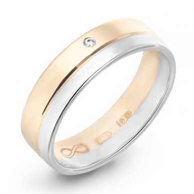 Обручальное кольцо R01-WED-00025-М7913 - Ювелирный бренд Московский ювелирный завод