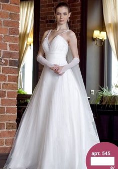 Свадебное платье 545-W27761. А-силуэт, длинное без шлейфа.