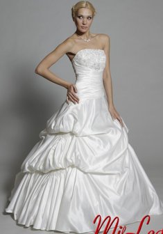 Свадебное платье AB 4588-M28157. А-силуэт, длинное без шлейфа.