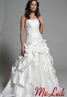 Свадебное платье AB 4593-M28158. А-силуэт, длинное без шлейфа.