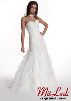 Свадебное платье BB 3353-M28164. А-силуэт, длинное без шлейфа.