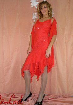 Вечернее платье M28194. С прямой юбкой, короткое без шлейфа.