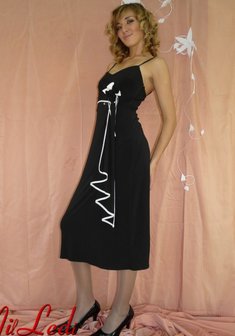 Вечернее платье M28201. С прямой юбкой, короткое без шлейфа.