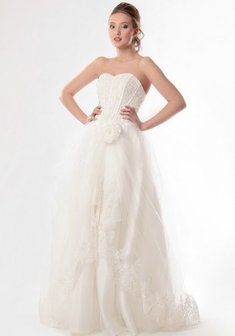 Свадебное платье 2174-Н28876. С пышной юбкой, длинное без шлейфа.