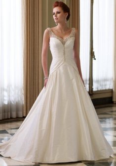 Свадебное платье 0045-Н28884. А-силуэт, длинное со шлейфом.