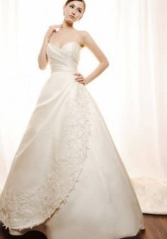 Свадебное платье 0026-Н28890. А-силуэт, длинное без шлейфа.