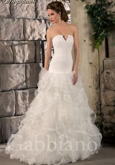 Свадебное платье Тиффани-B36795. С пышной юбкой, длинное со шлейфом.