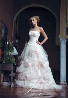 Свадебное платье Rosana-А39197. С пышной юбкой, длинное со шлейфом.