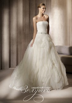 Свадебное платье Bengala-А39217. С пышной юбкой, длинное со шлейфом.